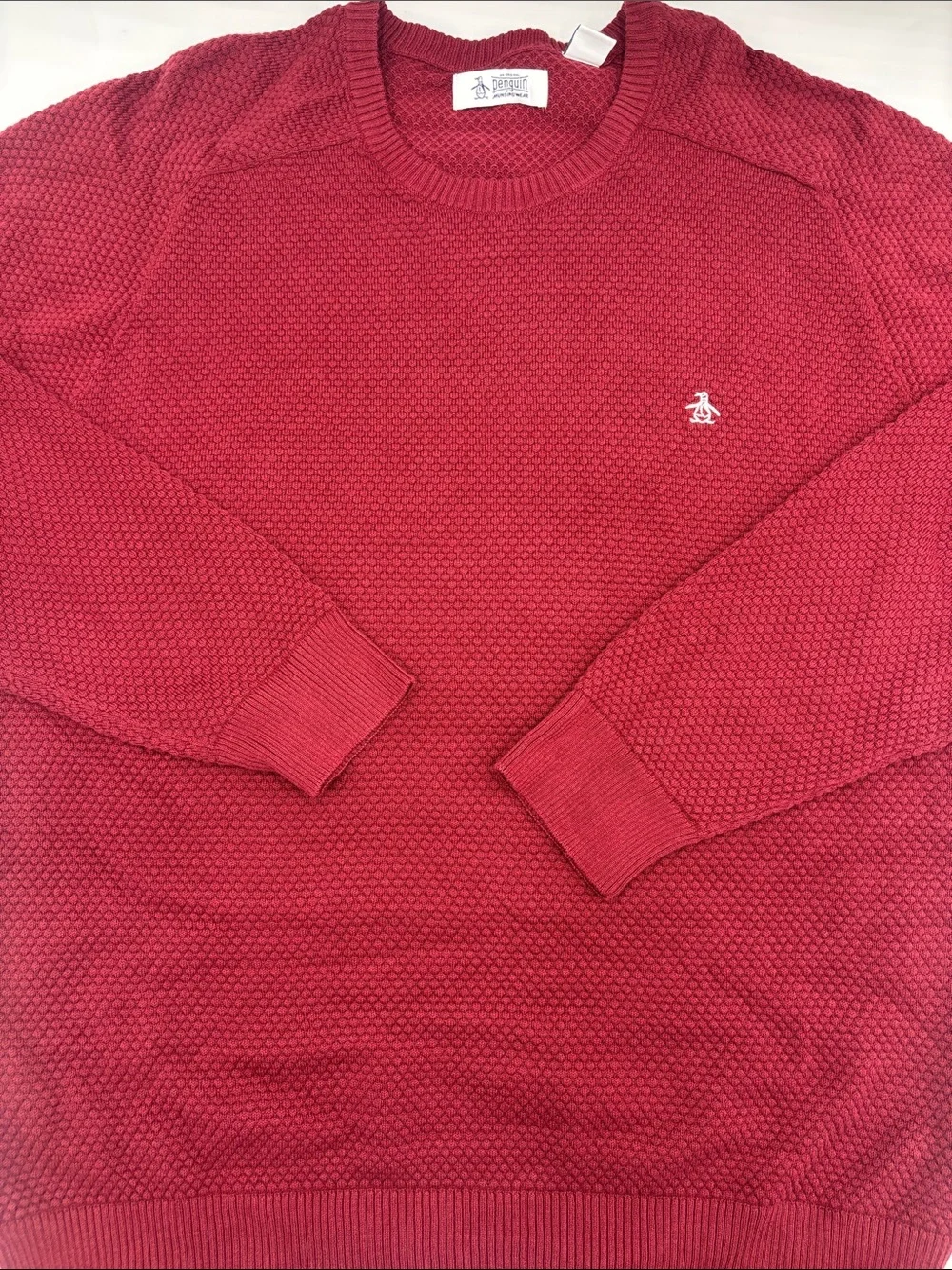 Original Penguin Cotton Knit Crewneck Sweater